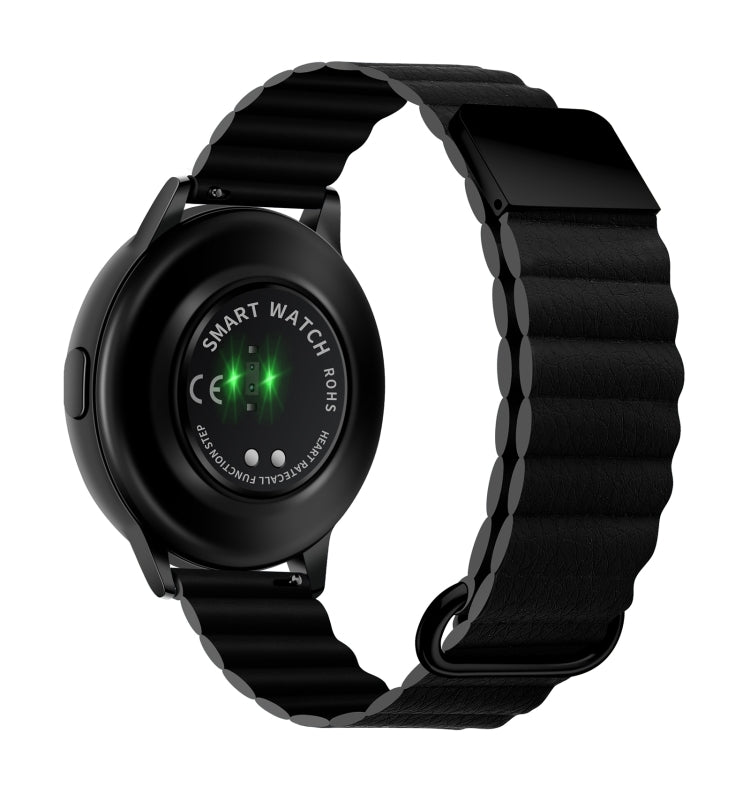 Magnetic Buckle Leather Watch Band, 20mm For Samsung Galaxy Watch3 41mm, 20mm For Samsung Galaxy Watch3 45mm, 22mm For Samsung Galaxy Watch3 41mm, 22mm For Samsung Galaxy Watch3 45mm