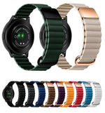 Magnetic Buckle Leather Watch Band, 20mm For Samsung Galaxy Watch3 41mm, 20mm For Samsung Galaxy Watch3 45mm, 22mm For Samsung Galaxy Watch3 41mm, 22mm For Samsung Galaxy Watch3 45mm