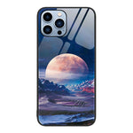 Colorful Painted Glass Phone Case, For iPhone 14 Pro Max, For iPhone 14 Pro, For iPhone 14 Plus