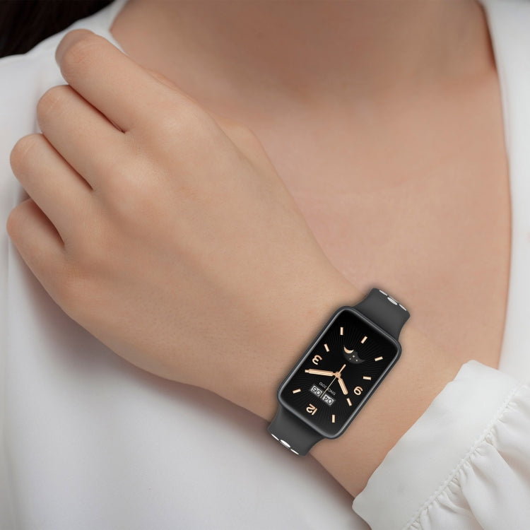 For Xiaomi Mi Band 7 Pro Two-Color Breathable Silicone Watch Band