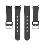 Official Silicone Silver Round Buckle Watch Band, For Samsung Galaxy Watch 5 44mm