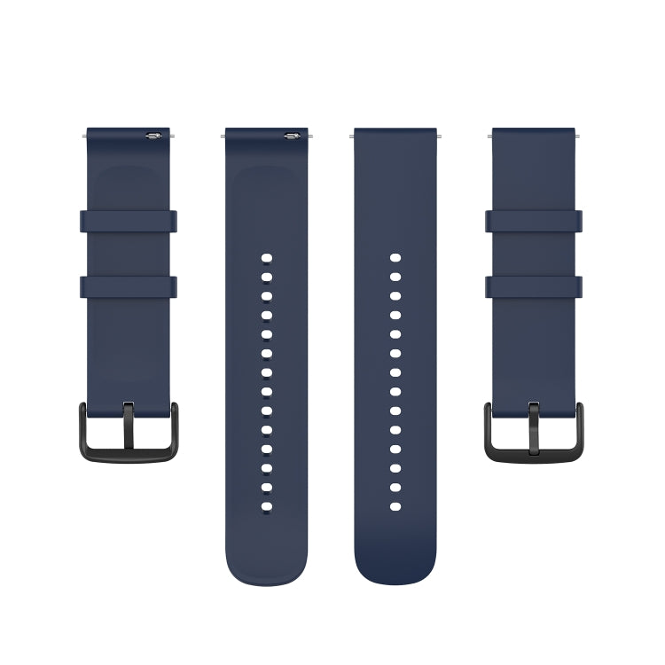 20mm Round Tail Silicone Watch Band, For Samsung Galaxy Watch 5 40mm, For Samsung Galaxy Watch 5 44mm, For Samsung Galaxy Watch 5 Pro 45mm