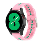 20mm Colorful Hole Silicone Watch Band, For Samsung Galaxy Watch 5 40mm, For Samsung Galaxy Watch 5 44mm, For Samsung Galaxy Watch 5 Pro 45mm