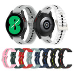 20mm Colorful Hole Silicone Watch Band, For Samsung Galaxy Watch 5 40mm, For Samsung Galaxy Watch 5 44mm, For Samsung Galaxy Watch 5 Pro 45mm