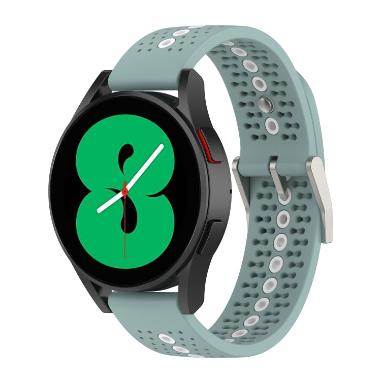 20mm Colorful Hole Silicone Watch Band, For Samsung Galaxy Watch 5 40mm, For Samsung Galaxy Watch 5 44mm, For Samsung Galaxy Watch 5 Pro 45mm