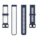 20mm Two-color Stripe Silicone Watch Band, For Samsung Galaxy Watch 5 40mm, For Samsung Galaxy Watch 5 44mm, For Samsung Galaxy Watch 5 Pro 45mm