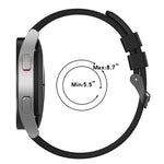 20mm Black Buckle Step Silicone Watch Band, For Samsung Galaxy Watch 5 40mm, For Samsung Galaxy Watch 5 44mm, For Samsung Galaxy Watch 5 Pro 45mm