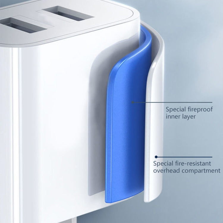 مجموعة شاحن سريع REMAX RP-U35 سلسلة Jane بمنفذين USB بقوة 2.1 أمبير، 8 دبابيس، Micro USB، USB-C/Type-C