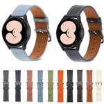 Plain Weave Leather Watch Band, For Samsung Galaxy Watch5 Pro 45mm/5 44mm/5 40mm