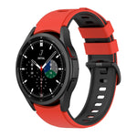 Two-color Silicone Strap Watch Band, For Samsung Galaxy Watch5 Pro 45mm/5 44mm/5 40mm