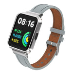 Genuine Leather Metal Case Integrated Watch Band, For Xiaomi Mi Watch Lite / Redmi Watch, For Xiaomi Redmi Watch 2, For Xiaomi Redmi Watch 2 Lite