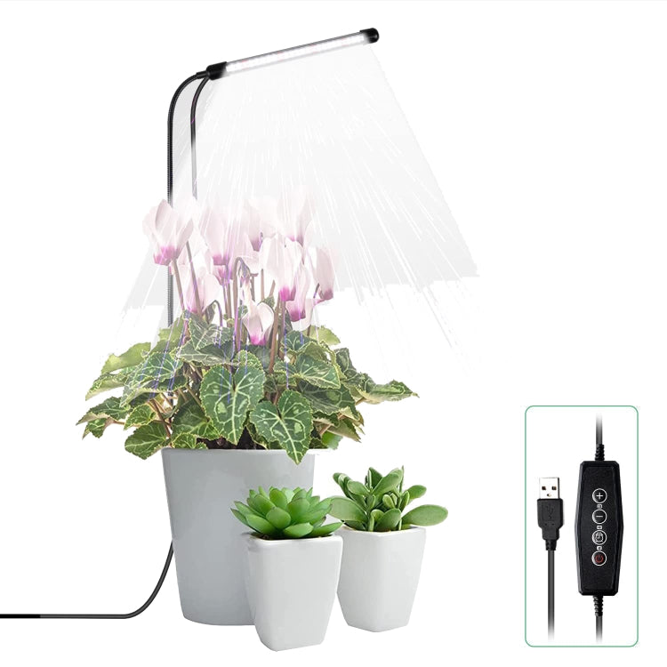 10W 48 LEDs Succulent Plant Grow Fill Light, Angel Ring, Bee, Round Tube