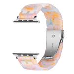 Five-bead Resin Watch Band For Apple Watch Series, 7 45mm / 6&SE&5&4 44mm / 3&2&1 42mm, 7 41mm / 6&SE&5&4 40mm / 3&2&1 38mm