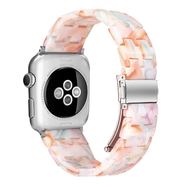 Five-bead Resin Watch Band For Apple Watch Series, 7 45mm / 6&SE&5&4 44mm / 3&2&1 42mm, 7 41mm / 6&SE&5&4 40mm / 3&2&1 38mm