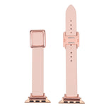 Magnetic Rose Gold Square Buckle Watch Band For Apple Watch Series, 7 45mm / 6&SE&5&4 44mm / 3&2&1 42mm, 7 41mm / 6&SE&5&4 40mm / 3&2&1 38mm