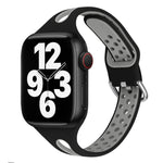 Water Drop Silicone Watch Band For Apple Watch Series, 7 45mm / 6&SE&5&4 44mm / 3&2&1 42mm, 7 41mm / 6&SE&5&4 40mm / 3&2&1 38mm