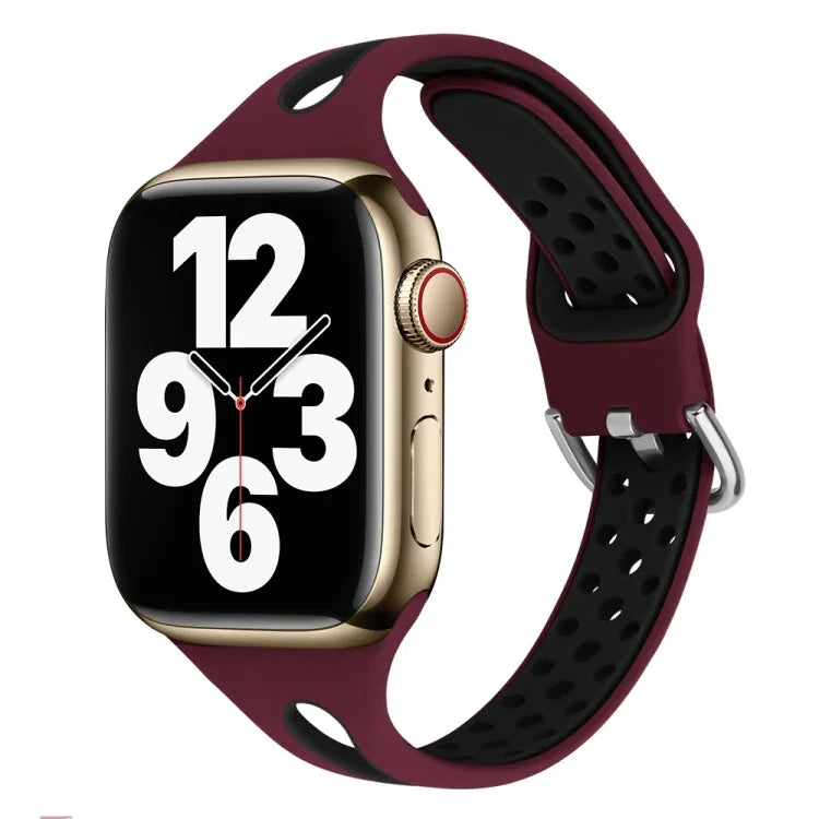سوار ساعة سيليكون بنمط قطرة ماء لسلسلة Apple Watch، 7 41مم / 6&SE&5&4 40مم / 3&2&1 38مم، 7 45مم / 6&SE&5&4 44مم / 3&2&1 42مم