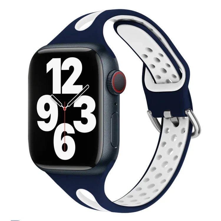 سوار ساعة سيليكون بنمط قطرة ماء لسلسلة Apple Watch، 7 41مم / 6&SE&5&4 40مم / 3&2&1 38مم، 7 45مم / 6&SE&5&4 44مم / 3&2&1 42مم