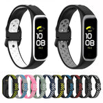 SM-R220 Two-color Silicone Watch Band, For Samsung Galaxy Fit 2