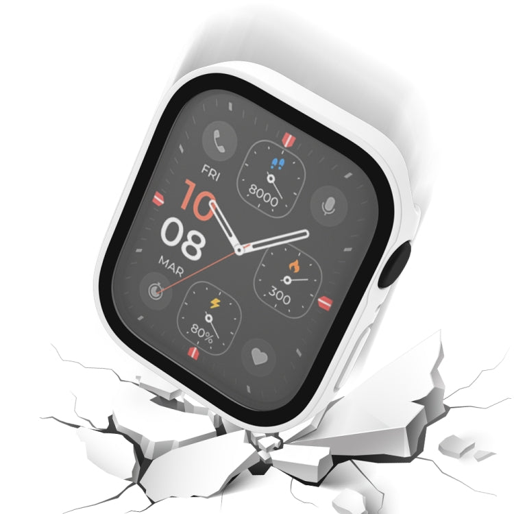 Life Waterproof Frosted 2 in 1 PC Frame + Tempered Glass Protective Case, For Apple Watch Series 9 / 8 / 7 45mm, For Apple Watch Series 9 / 8 / 7 41mm, For Apple Watch Series 6 / 5 / 4 / SE 44mm, For Apple Watch Series 6 / 5 / 4 / SE 40mm              ...