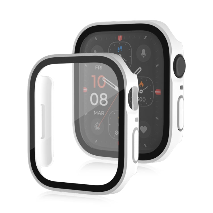 Life Waterproof Frosted 2 in 1 PC Frame + Tempered Glass Protective Case, For Apple Watch Series 9 / 8 / 7 45mm, For Apple Watch Series 9 / 8 / 7 41mm, For Apple Watch Series 6 / 5 / 4 / SE 44mm, For Apple Watch Series 6 / 5 / 4 / SE 40mm              ...