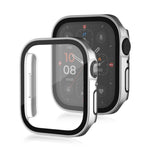 Life Waterproof Frosted 2 in 1 PC Frame + Tempered Glass Protective Case, For Apple Watch Series 9 / 8 / 7 45mm, For Apple Watch Series 9 / 8 / 7 41mm, For Apple Watch Series 6 / 5 / 4 / SE 44mm, For Apple Watch Series 6 / 5 / 4 / SE 40mm              ...
