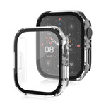 Life Waterproof Frosted 2 in 1 PC Frame + Tempered Glass Protective Case, For Apple Watch Series 9 / 8 / 7 45mm, For Apple Watch Series 9 / 8 / 7 41mm, For Apple Watch Series 6 / 5 / 4 / SE 44mm, For Apple Watch Series 6 / 5 / 4 / SE 40mm              ...