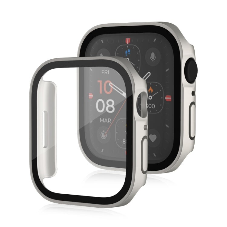 Life Waterproof Frosted 2 in 1 PC Frame + Tempered Glass Protective Case, For Apple Watch Series 9 / 8 / 7 45mm, For Apple Watch Series 9 / 8 / 7 41mm, For Apple Watch Series 6 / 5 / 4 / SE 44mm, For Apple Watch Series 6 / 5 / 4 / SE 40mm              ...