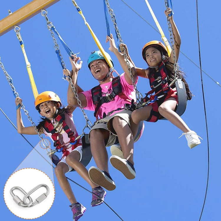 304 Stainless Steel Quick Connect Ring Runway Buckle, 5 PCS 3.5mm, 5 PCS 4mm, 3 PCS 5mm, 3 PCS 6mm, 2 PCS 7mm, 2 PCS 8mm, 9mm, 10mm