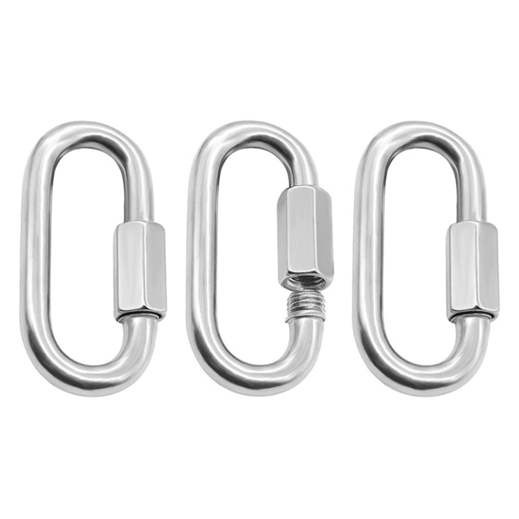 304 Stainless Steel Quick Connect Ring Runway Buckle, 5 PCS 3.5mm, 5 PCS 4mm, 3 PCS 5mm, 3 PCS 6mm, 2 PCS 7mm, 2 PCS 8mm, 9mm, 10mm