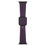 Black Square Buckle Silicone Watch Band For Apple Watch Series, 7 45mm / 6&SE&5&4 44mm / 3&2&1 42mm, 7 41mm / 6&SE&5&4 40mm / 3&2&1 38mm