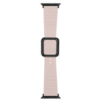 Black Square Buckle Silicone Watch Band For Apple Watch Series, 7 45mm / 6&SE&5&4 44mm / 3&2&1 42mm, 7 41mm / 6&SE&5&4 40mm / 3&2&1 38mm