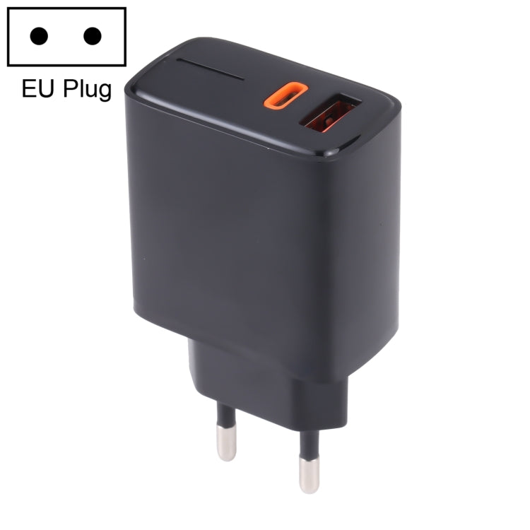شاحن سريع LZ-1130 PD بقدرة 20 واط بمنفذ Type-C + QC 3.0 USB، قابس الاتحاد الأوروبي بقدرة 20 واط، قابس الولايات المتحدة بقدرة 20 واط