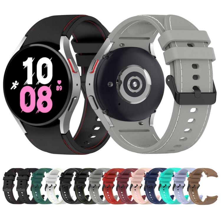 Bracelet de montre en silicone à texture cuir