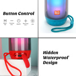 T&G TG643 Portable LED Light Waterproof Subwoofer Wireless Bluetooth Speaker