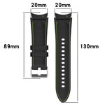 Universal Leather Texture Silicone Watch Band, For Samsung Galaxy Watch5 / Watch5 Pro /  Watch4