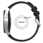Universal Leather Texture Silicone Watch Band, For Samsung Galaxy Watch5 / Watch5 Pro /  Watch4