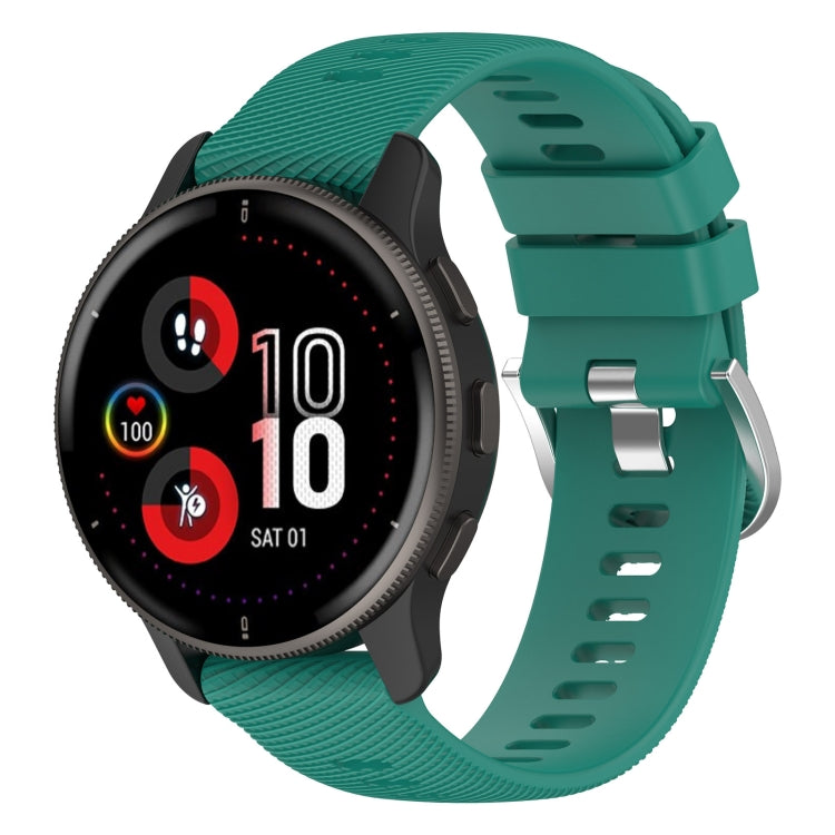 20mm Cross Textured Silicone Watch Band, For Garmin Venu 2Plus