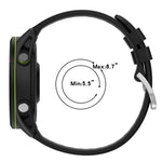 18mm Cross Textured Silicone Watch Band, For Garmin Forerunner255S