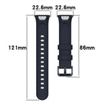 Litchi Texture Leather Watch Band, For Xiaomi Mi Band 7 Pro