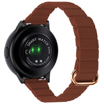 22mm Magnetic Buckle Leather Watch Band, For Samsung Galaxy Watch3 45mm