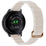 22mm Magnetic Buckle Leather Watch Band, For Samsung Galaxy Watch3 45mm