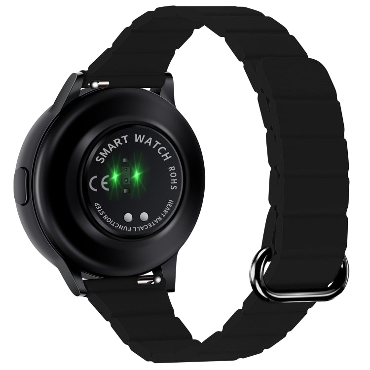 22mm Magnetic Buckle Leather Watch Band, For Samsung Galaxy Watch3 45mm