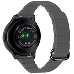 22mm Magnetic Buckle Leather Watch Band, For Samsung Galaxy Watch3 45mm