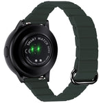 22mm Magnetic Buckle Leather Watch Band, For Samsung Galaxy Watch3 45mm