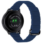 22mm Magnetic Buckle Leather Watch Band, For Samsung Galaxy Watch3 45mm