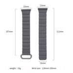 22mm Magnetic Buckle Leather Watch Band, For Samsung Galaxy Watch3 45mm