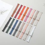 22mm Magnetic Buckle Leather Watch Band, For Samsung Galaxy Watch3 45mm