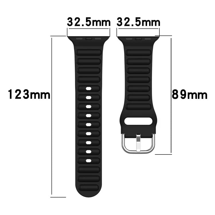 سوار ساعة بنمط تموجات المحيط، لساعة Apple Watch السلسلة 8&7 41مم / SE 2&6&SE&5&4 40مم