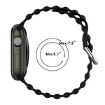 Ocean Ripple Watch Band, For Apple Watch Series 8&7 41mm / SE 2&6&SE&5&4 40mm